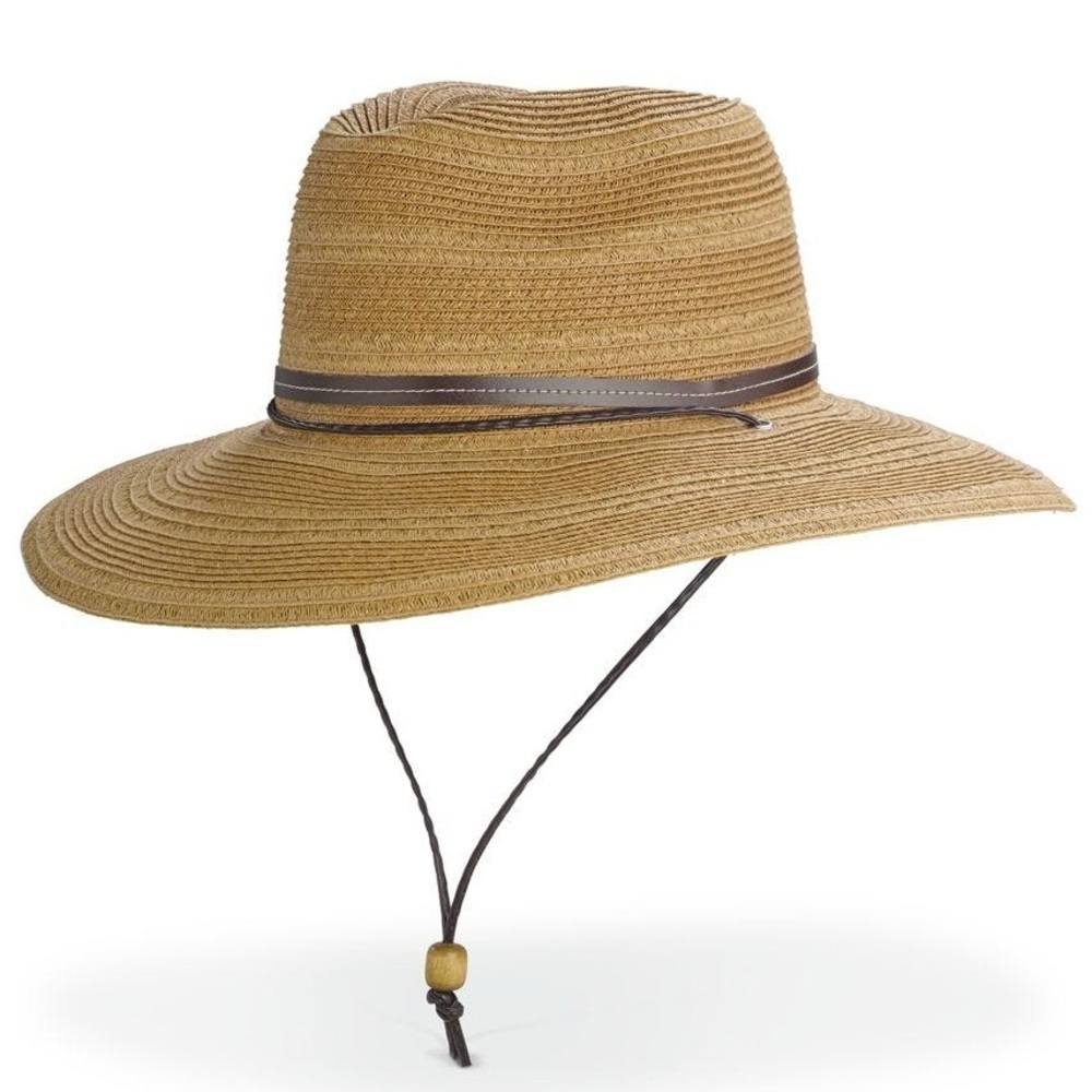 NWT LANDS END TEMPE SUN HAT/ BROWN